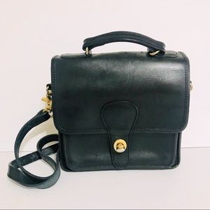 Coach Black Vintage Square Purse Station Bag #5130